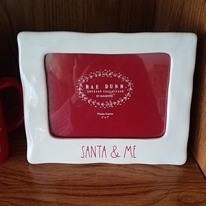 Rae Dunn Santa and me frame